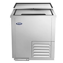 Atosa MBGF24GR 24" Stainless Steel Horizontal Glass Froster with Sliding Lid - 5 cu. Ft.