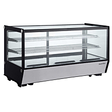 Marchia MDC260-ST 48" Countertop Refrigerated Straight Glass Bakery Display Case with LED Lighting