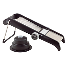 Winco MDL-4P Plastic Mandoline Slicer Set with Built In Blade