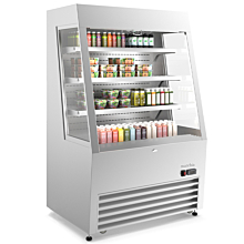 Marchia MDS390-SS 36" Stainless Steel Open Air Cooler Grab and Go Refrigerator