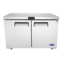 Atosa MGF8402GR 48" 2 Solid Door Undercounter Refrigerator