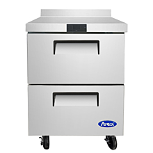 Atosa MGF8423GR 27" One Section 2 Drawer Undercounter Refrigerator with Backsplash