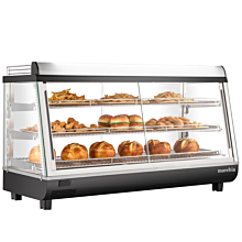 Marchia MHCC186 48" Heated Countertop Display, Front, Rear Doors