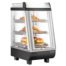 Marchia MHCC76 14" Heated Countertop Display Front, Rear Doors