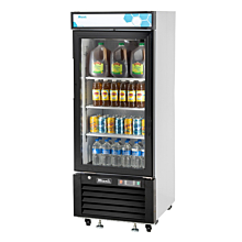Migali C-10RM-HC 24" Single Glass Swing Door Merchandiser Refrigerator - 10 Cu. Ft.