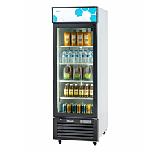 Migali C-12RM-HC 24" Single Glass Swing Door Merchandiser Refrigerator - 12 Cu. Ft.