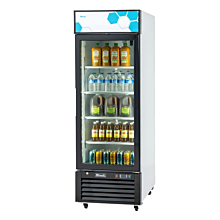 Migali C-23RM-HC 27" Single Glass Swing Door Merchandiser Refrigerator - 23 Cu. Ft.