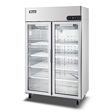 Migali C-2FG-HC 51.75" Double Glass Door Bottom Mount Reach-In Freezer - Stainless Steel