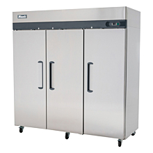 Migali C-3F-HC 78" Triple Solid Door Top Mount Reach-In Freezer- 72 Cu. Ft.