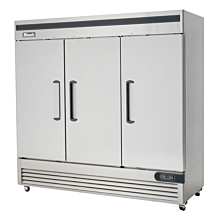 Migali C-3FB-HC 82" Triple Solid Door Bottom Mount Reach-In Freezer - 72 Cu. Ft.