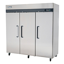 Migali C-3R-HC 78" Triple Solid Door Top Mount Reach-In Refrigerator - 72 Cu. Ft.