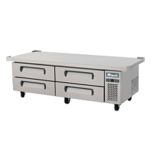 Migali C-CB72-76-HC 76" Chef Base Refrigerated Equipment Stand - 4 Drawer