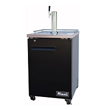 Migali C-DD23-1-HC 24" Refrigerated One Tap Direct Draw Beer Dispenser - (1) 1/2 Keg Capacity