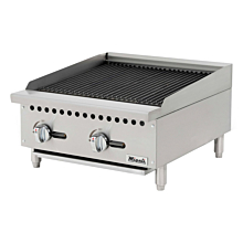 Migali C-RB24 24" Gas Countertop Manual Control Radiant Broiler - 70,000 BTU