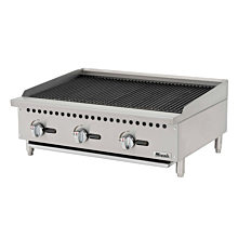 Migali C-RB36 36" Gas Countertop Manual Control Radiant Broiler - 105,000 BTU