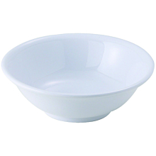 Winco MMB-22W 22 oz. White Melamine Rimless Bowls