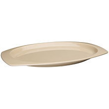 Winco MMPT-117 Tan Melamine Rectangular Platter