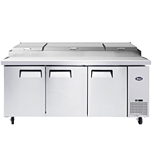 Atosa MPF8203GR 93" 1 Door Pizza Prep Table, (12) 1/3 size pans