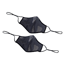 Winco MSK-3ML Reusable and Adjustable Camo 2-Ply Cotton/Poly Face Mask, M/L, 2 Pack