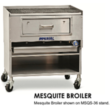 Imperial MSQS-48 48" Open Base Equipment Stand with Legs for MSQ-48
