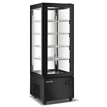 Marchia MVS500-B Vertical Standing Refrigerated Cake Display Case, Black