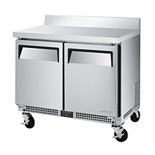 Turbo Air MWR-34S-N6 M3 Series 34" Two Door Shallow Depth Worktop Refrigerator - 4 Cu. Ft.