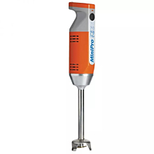 Dynamic MX070.1 7" Shaft Variable Speed Detachable Immersion MiniPro Mixer with 4 Blades - 115V, 200W, Orange/White