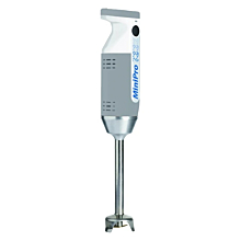Dynamic MX070.15 7" Shaft Variable Speed Detachable Immersion MiniPro Mixer with 4 Blades - 115V, 200W, Grey/White