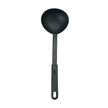 Winco NC-LD Black Nylon 12-1/2" One Piece 6 oz Serving Ladle
