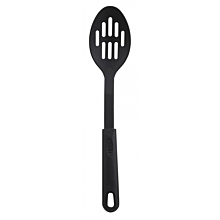 Winco NC-SL2 12" Black Nylon Slotted Serving Spoon