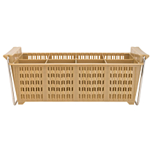 Winco PCB-8 8-Compartment Cutlery Dishwasher Basket with Handles