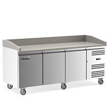 Coldline PDR-80 80" Refrigerated Pizza Prep with Marble Top