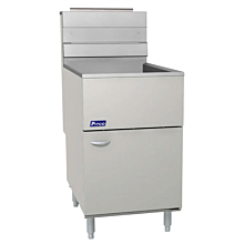 Pitco 65C+S-LP Liquid Propane Gas 65-80 lb. Stainless Steel Floor Fryer - 150,000 BTU