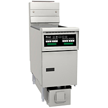 Pitco SG14RS-1FD-NG Solstice 40-50 lb. Natural Gas Floor Fryer with Solo Filter System - 122,000 BTU