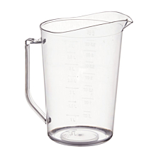Winco PMU-400 4 qt Graduation Markings Clear Polycarbonate Measuring Cup