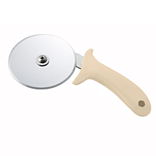 Winco PPC-2W 2 1/2" Pizza Cutter with White Polypropylene Handle