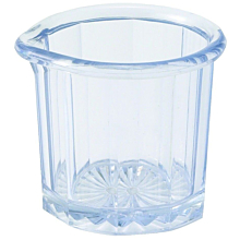 Winco PSN-2 2 oz. Clear SAN Plastic Creamer / Syrup Cup