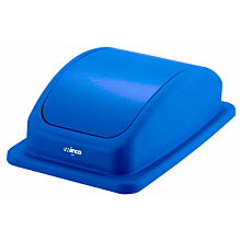 Winco PTCL-23L Blue Cover for 23 Gallon Slender Trash Can