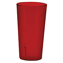 Winco PTP-05R 5 oz. Red Pebbled Plastic Tumbler