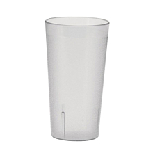 Winco PTP-08C 8 oz. Clear Pebbled Plastic Tumbler