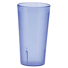 Winco PTP-09B 9-1/2 oz. Blue Pebbled Plastic Tumbler