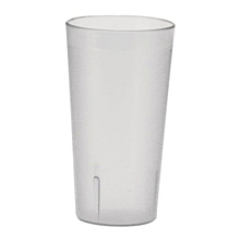Winco PTP-20C 20 oz. Clear Pebbled Plastic Tumbler