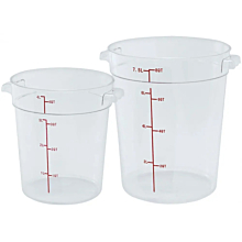 Winco PTRC-1 1 Qt. Translucent Food Storage Container