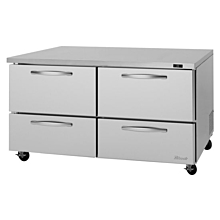 Turbo Air PUR-60-D4-N Pro Series 60" Four Drawer Undercounter Refrigerator - 17 Cu. Ft.