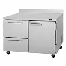 Turbo Air PWR-48-D2R-N Pro Series 48" Right-Hinged Door & 2 Left Drawer Worktop Refrigerator - 12 Cu.Ft.