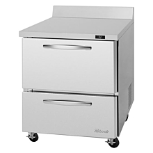 Turbo Air PWR-28-D2-N Pro Series 27" Two Drawer Worktop Refrigerator - 7 Cu.Ft.