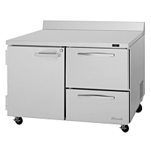 Turbo Air PWR-48-D2L-N Pro Series 48" Left-Hinged Door & 2 Right Drawer Worktop Refrigerator - 12 Cu.Ft.