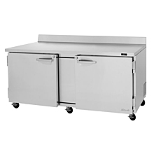 Turbo Air PWR-72-N Pro Series 72" Two Door Worktop Refrigerator - 19 Cu. Ft.