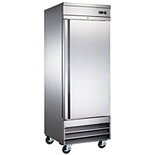 Universal RICI-30 29" Stainless Steel One Solid Door Reach-In Refrigerator, 23 Cu. Ft.