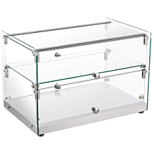 Marchia SA50 22" Dry Glass Countertop Bakery Display Case, Dual Service